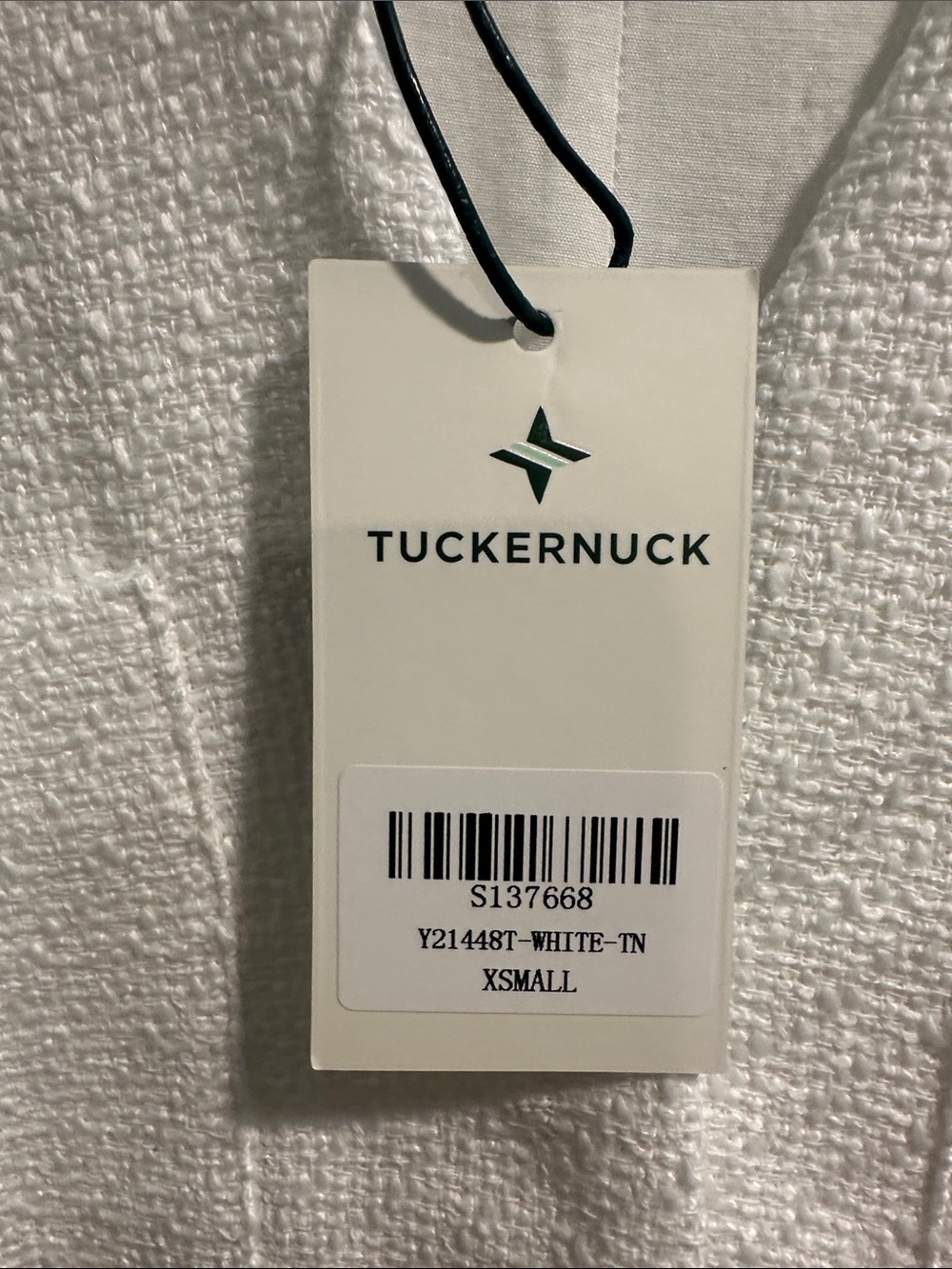 Tuckernuck White Textured Sleeveless Button-Front Mini Romper - Picture 4 of 4